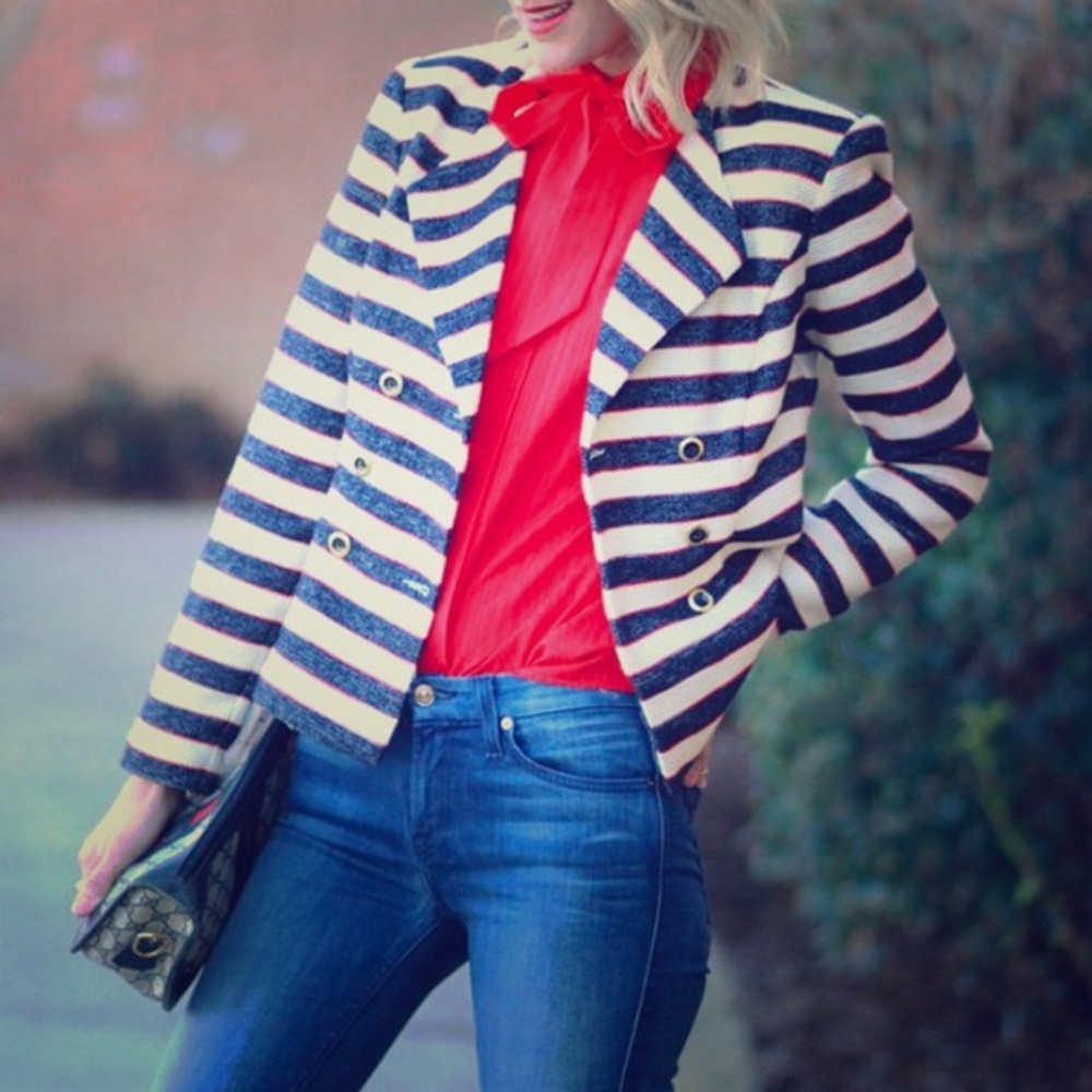 NWT CAbi Blazer #5094 cross seasonal piece Sz 8
